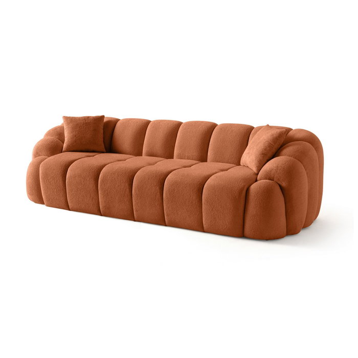 Atelier Del Sofa Octavio - Sofá de 4 plazas Rojo Teja